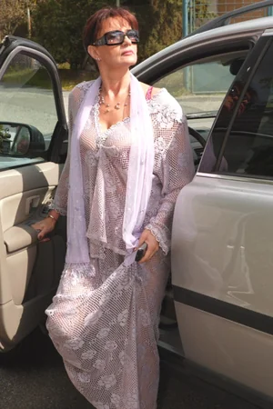 Foto con nonna sexy che si spoglia e mostra figa pelosa — foto 13