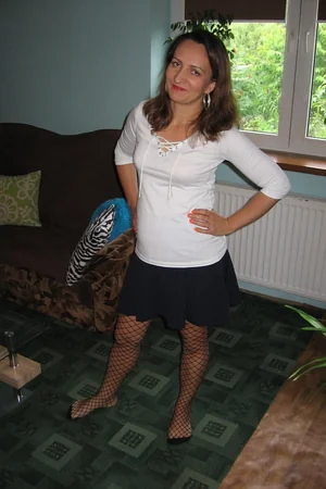30-Year-Old European in Stockings Shows Bare Ass to Camera — photo 24